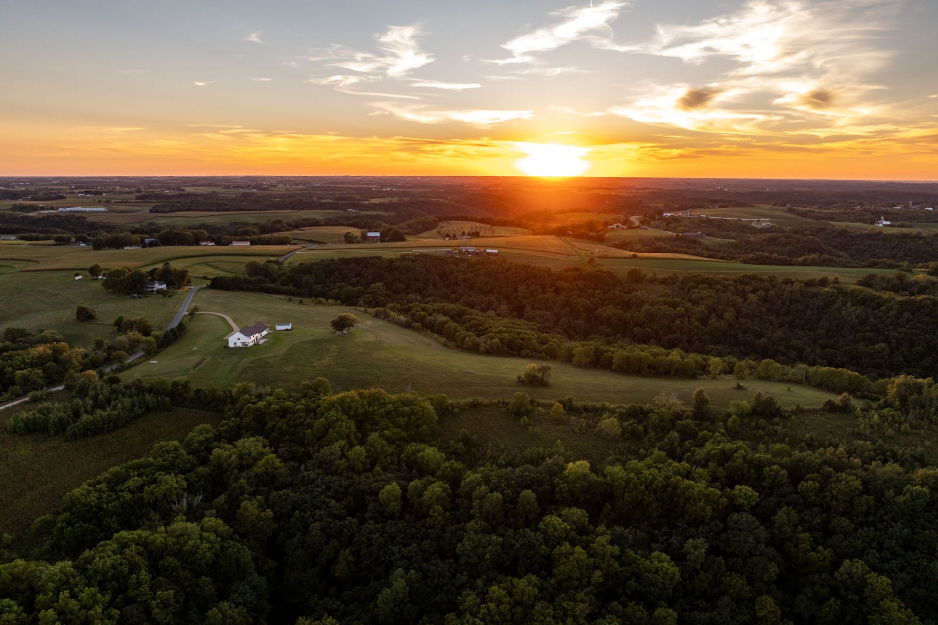 Sunset Views Across Private Acres